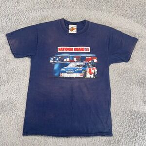 Winners Circle NASCAR Dale Earnhardt Jr National Guard Navy Blue T-Shirt Mens M